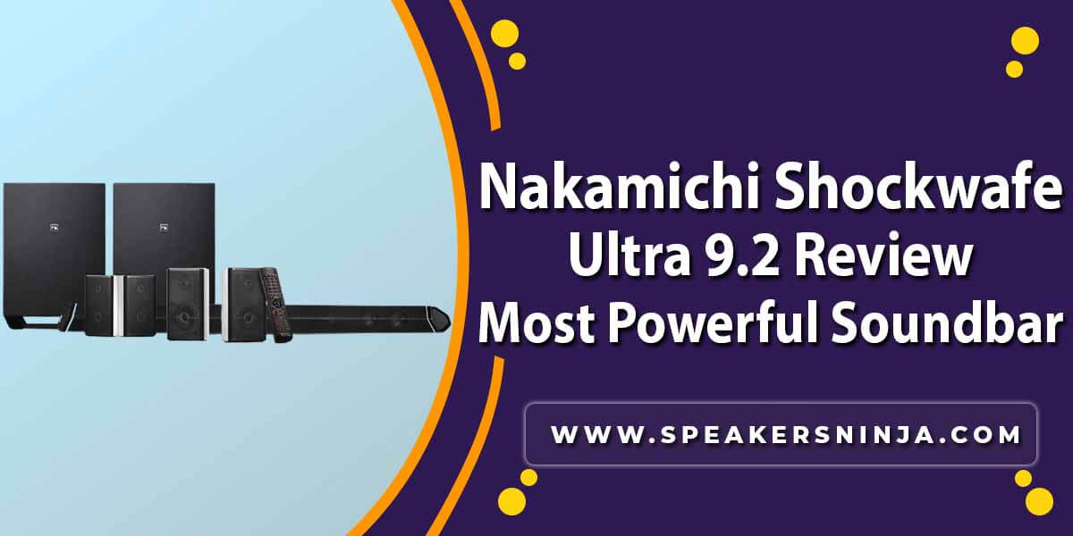 Nakamichi Shockwafe Ultra 9.2.4Ch 1000W Soundbar Dolby Atmos/Vision+SSE A  Grade