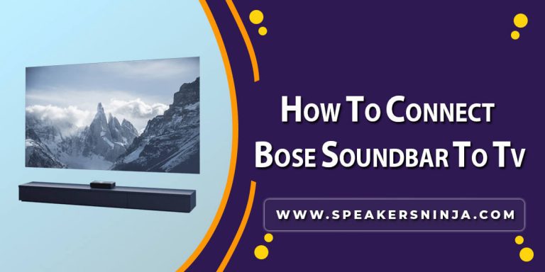 how to connect bose soundbar to tv