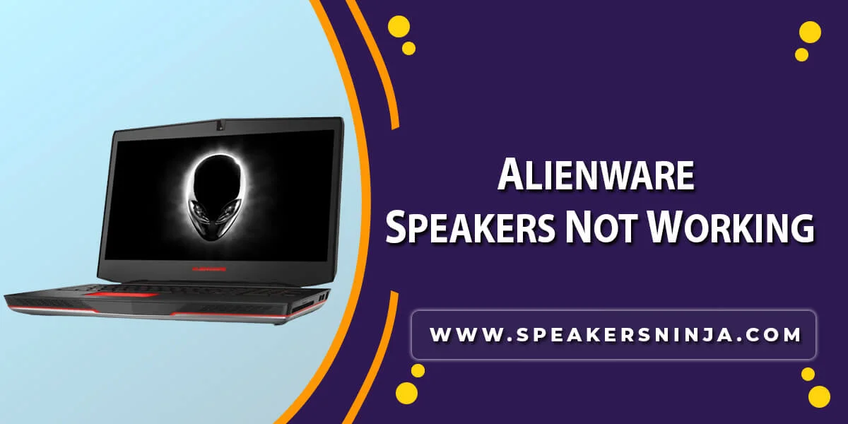 Alienware Speakers Not Working