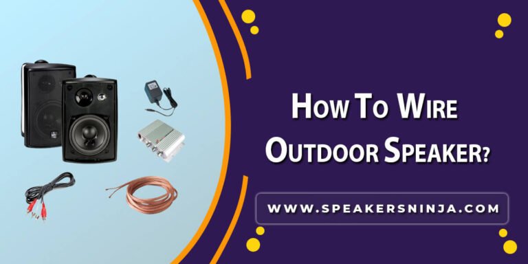 How To Wire Outdoor Speakers