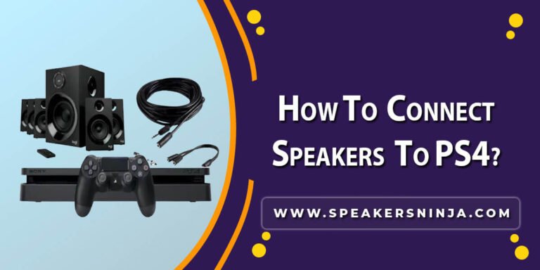 how to connect speakers to ps4